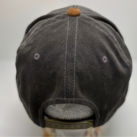 Volcom Stone Snapback Hat Gray Suede Brim O/S Adjustable Two Tone Cap - Picture 3 of 9